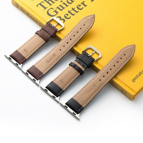Crong Noble Band - Pasek z naturalnej skóry do Apple Watch 38/40/41/42 mm (Espresso) Crong Noble Band - Pasek z naturalnej skóry do Apple Watch 38/40/41/42 mm (Espresso)