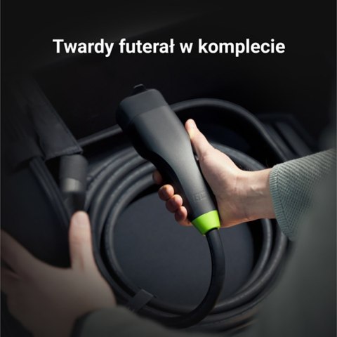 Green Cell - Kabel GC Snap Typ 2 do ładowania EV 22 kW 7 m do Tesla Model 3 / S / X / Y, Kia EV6, Hyundai IONIQ 5, BMW i3, Ford 