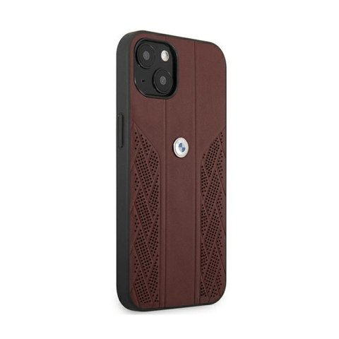 BMW Leather Curve Perforate HC - Etui iPhone 13 (czerwony)