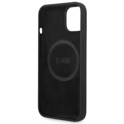 BMW Silicone Signature Logo Magsafe - Etui iPhone 14 Plus (czarny) BMW Silicone Signature Logo Magsafe - Etui iPhone 14 Plus (czarny)