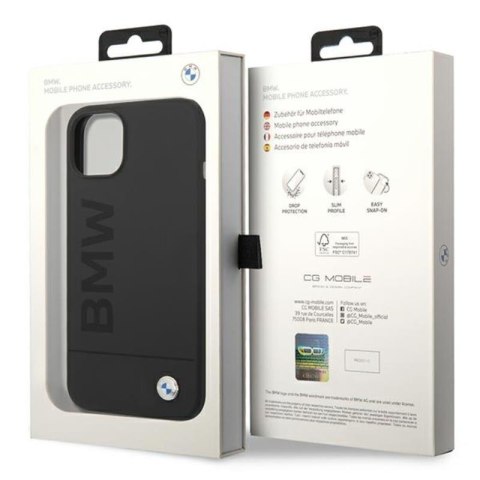 BMW Silicone Signature Logo Magsafe - Etui iPhone 14 Plus (czarny) BMW Silicone Signature Logo Magsafe - Etui iPhone 14 Plus (czarny)