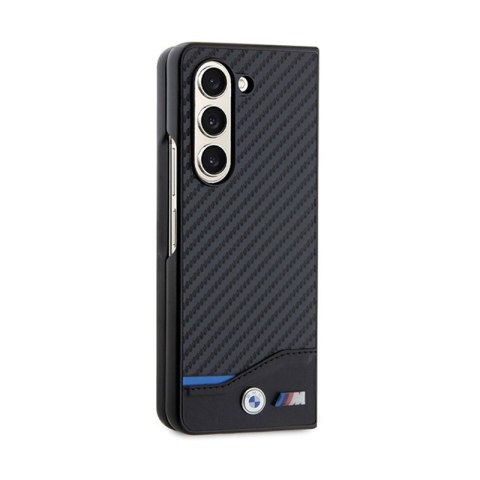 BMW Leather Carbon - Etui Samsung Galaxy Z Fold 5 (czarny)