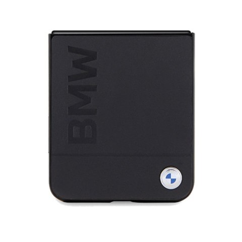 BMW Leather Hot Stamp - Etui Samsung Galaxy Z Flip 5 (czarny)