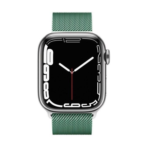 Crong Milano Steel - Pasek ze stali nierdzewnej do Apple Watch 38/40/41/42 mm (zielony) Crong Milano Steel - Pasek ze stali nierdzewnej do Apple Watch 38/40/41/42 mm (zielony)