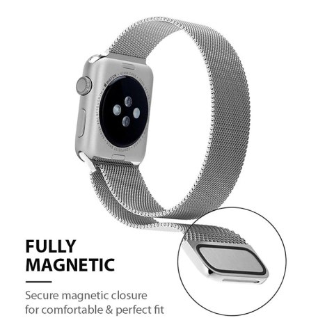 Crong Milano Steel - Pasek ze stali nierdzewnej do Apple Watch 38/40/41/42 mm (zielony) Crong Milano Steel - Pasek ze stali nierdzewnej do Apple Watch 38/40/41/42 mm (zielony)