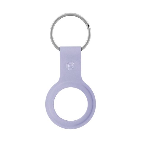 Crong Silicone Case with Key Ring - Etui ochronne brelok do Apple AirTag (lawendowy)