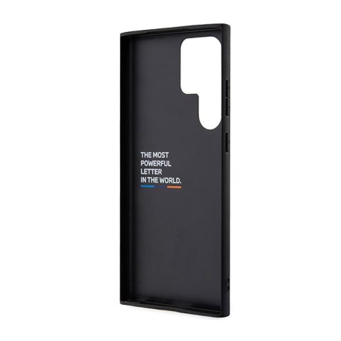 BMW Leather Carbon Blue Line - Etui Samsung Galaxy S23 Ultra (czarny) BMW Leather Carbon Blue Line - Etui Samsung Galaxy S23 Ultra (czarny)