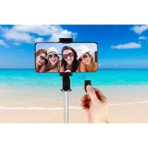 Grundig - Statyw na smartfon / selfie stick Bluetooth