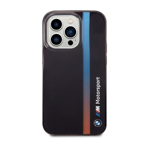 BMW Tricolor Stripe - Etui iPhone 14 Pro Max (Czarny)