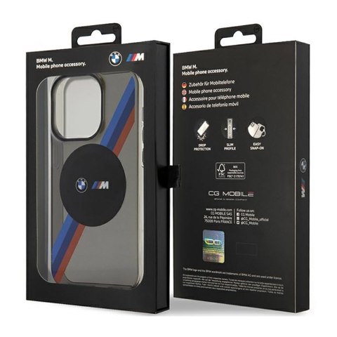 BMW Tricolor Stripes MagSafe - Etui iPhone 14 Pro Max (Szary) BMW Tricolor Stripes MagSafe - Etui iPhone 14 Pro Max (Szary)