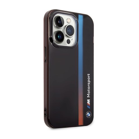 BMW Tricolor Stripe - Etui iPhone 14 Pro (Czarny)