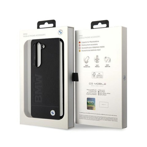 BMW Signature Logo Imprint - Etui Samsung Galaxy Z Fold 5 (czarny)