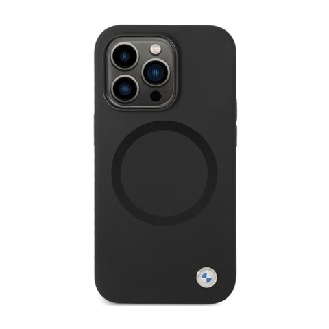 BMW Signature Liquid Silicone MagSafe - Etui iPhone 14 Pro Max (czarny) BMW Signature Liquid Silicone MagSafe - Etui iPhone 14 Pro Max (czarny)